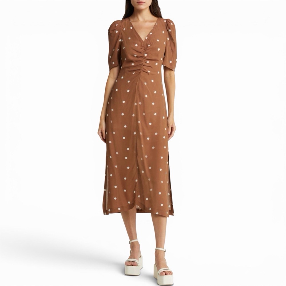 Baum und Pferdgarten Addax Silk Blend Midi Dress Size 10 *new with flaw - Picture 15 of 16